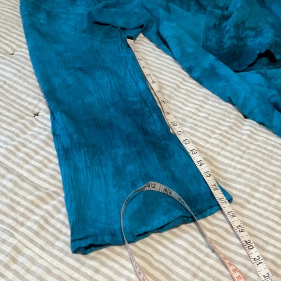 GAUZEY Turquoise Tie Die Cotton Tunic XL NWT - Picture 8 of 8